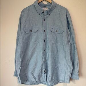Carhartt Men’s Chambray Work Shirt – 2XL Relaxed Fit